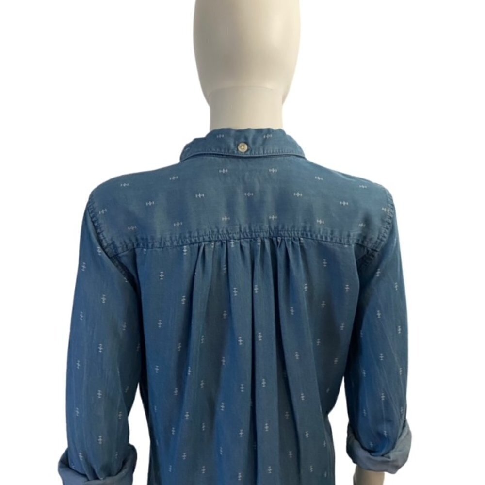 Thread & Supply Button Down Chambray Dress With R… - image 5